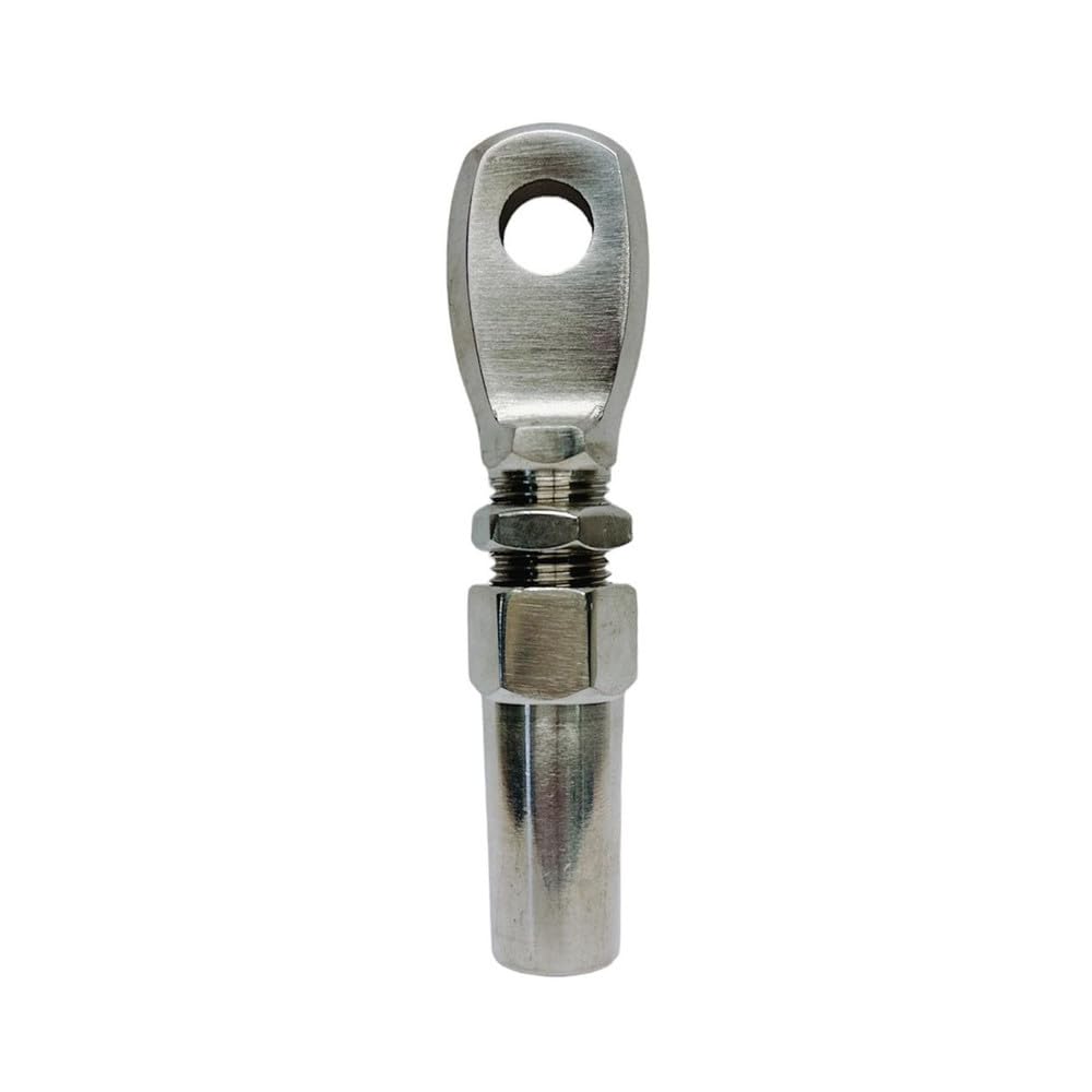 1/4" Marine Swageless Eye Terminal Cable Rail Railing Wire Rope Stainless Steel