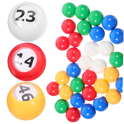 Boules de loterie en PP SOIMISS : 50 balles légères de bingo pour tirages au sort