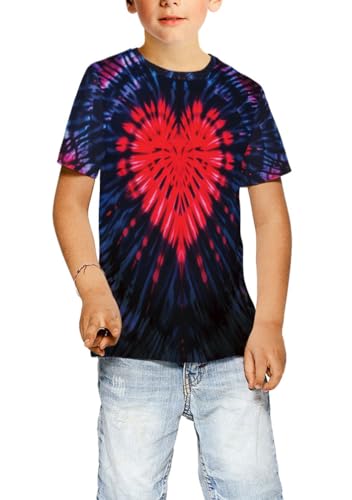 Image of Ainuno Graphic Tees for Boys Girls Kids 7-14Y, Summer Short Sleeve T Shirt Cool 3D Print