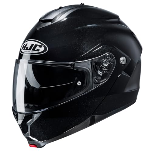 NORMA ECE2206 HJC, Casco moto modulare, C91N Nero metallo, M