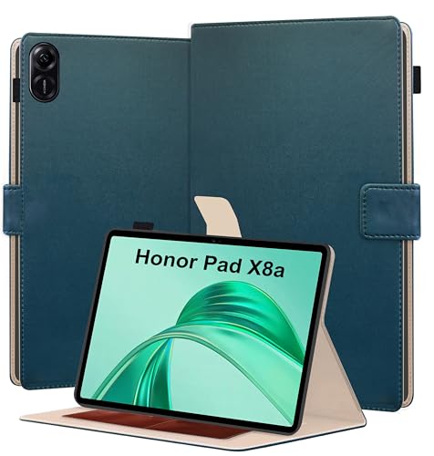 Image of TGK Flip Case Cover for Honor Pad X8a 11 inch Tablet with Stylus Holder (Cerulean Blue)