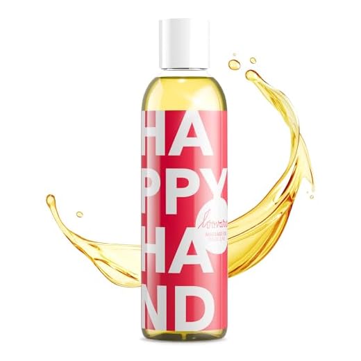 Loovara HAPPY HAND – erotisches Massageöl I Liebes-Öl fürs Vorspiel (250 ml) I Vegan, dermatologisch getestet, kondomsicher I Als Partnermassage & mit Sexspielzeug geeignet I Made in EU