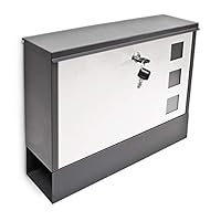 Algopix Similar Product 5 - Relaxdays Modern Coloured Mailbox