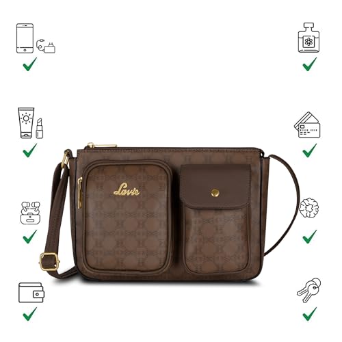 Image of Lavie Women's Monogram Elsa Pocket Crossbody Sling Bag | Ladies Purse Handbag | Gift for Women