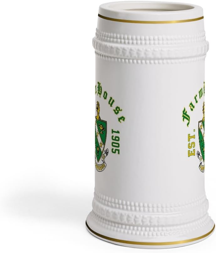 Greekgear Farmhouse Collectors Crest & Year Ceramic Stein Tankard