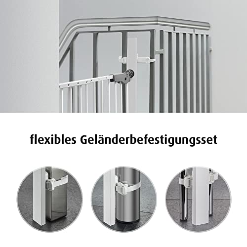 reer StairFlex zur Befestigung von Treppengittern an Sprossen-Geländern, weiß, 1 Stück (1er Pack)