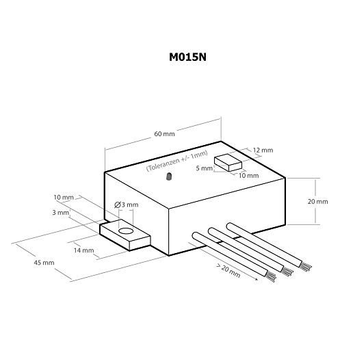 Kemo M015N Adjustable Voltage Converter Input Voltage 6-28 V/DC, Adjustable Output Voltage 3-15 V, Stabilised And Short Circuit Proof, Max. Output Current: 1.5 A