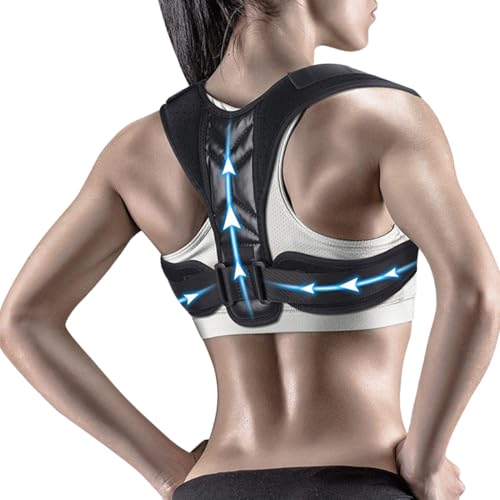 Correcteur de Posture, Redresseur de Dos pour Homme et Femme, Posture Correcteur Dos Réglable, Ceinture Dorsale Respirant, Ceinture Dorsale pour Soulager les Douleurs au Dos et aux Épaules