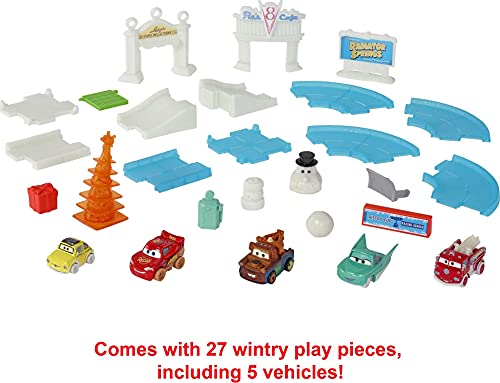 Disney Cars Toys ​Minis Advent Calendar Playset, One A Day Storytelling Racecar Accessories & Surprises, For Kids Age 3 Years And Older #TOP5