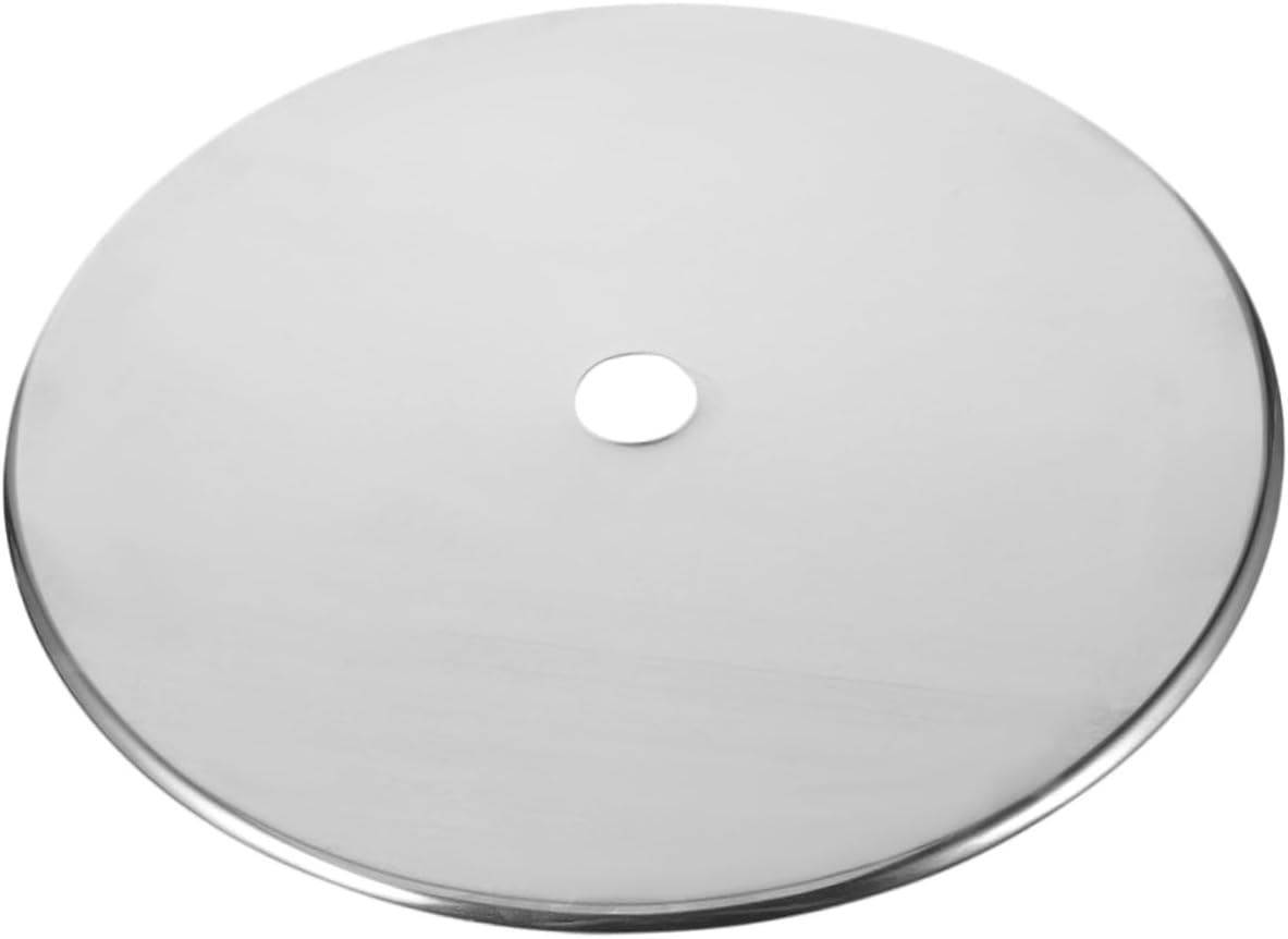 Cabilock Thickened Steel Ring Cover Induction Heat Diffuser Cooker Hot Pot Table Ring Gas Stove Heat Conducting Plate Heat Conduction Plate for Gas Stove Stainless Steel Silver