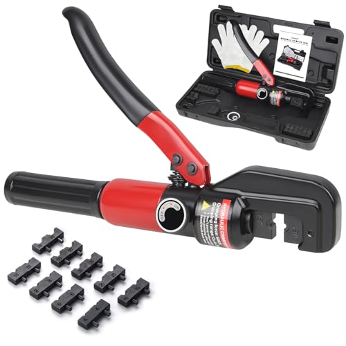 Toscoco Upgraded Hydraulic Crimping Tool for 1/8" 3/16" Stainless Steel Cable Railing Kits