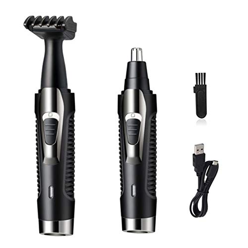 LN LOVE NEST Electric Nose Hair Trimmer Rechargeable Nose Trimmer Ear Hair Trimmer Ear Trimmer Eyebrow Trimmer Nose Hair Scissors Clippers Hair Remover Personal Groomer Nose Hair Trimmer Men (Black 2)
