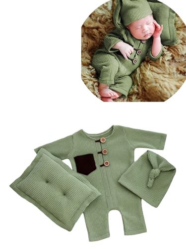 Newborn Photography Outfits Boy Girl Baby Photo Romper Knit Bodysuit Outfit Prop