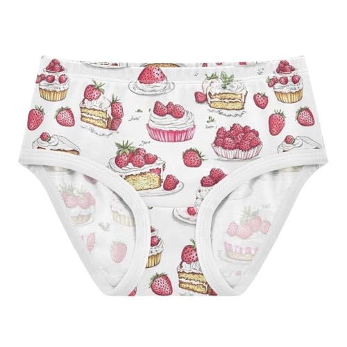 Wusikd Cakes Desserts Girls' Underwear Cotton Girls Briefs Soft Toddler Underwear 2T