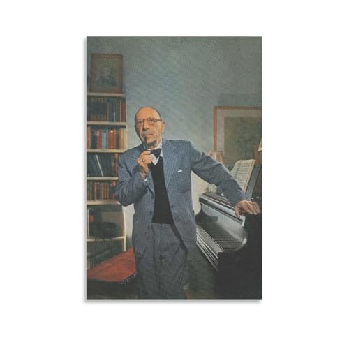 Poster Igor Stravinsky pour habiller un mur de chambre toile moderne 40 x 60 cm