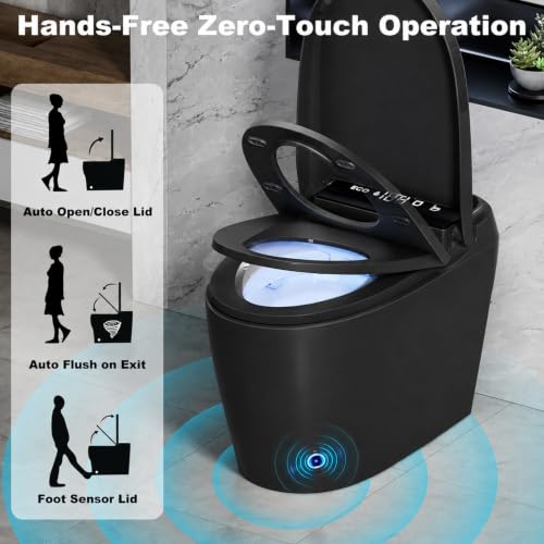 Image of LOUPUSUO Luxury Smart Toilet with Warm Water Sprayer and Dryer