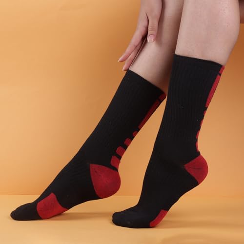 5 Pair Pure Premium Cotton Pairs, Migh Ankle Calf Length, Free Size, Sports Edition Socks, Casual Design, For Men- Stretchable Free Size Anti Odur Sweat Free Anti Slip4