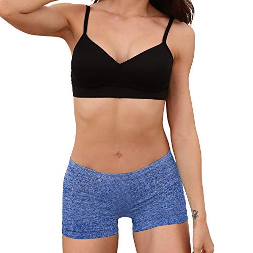 R RUXIA Women's Boyshort Panties Seamless Nylon Underwear Stretch Boxer Briefs 5 Pack2