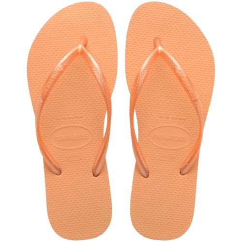 Havaianas Women's Slim Flip Flops Sandals, Peach, 9/10