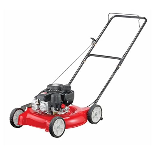 Yard Machines 132cc 20-Inch Push Gas Lawn Mower - Mower for Small to Medium Sized Yards - Adjustable Cutting Heights, Red