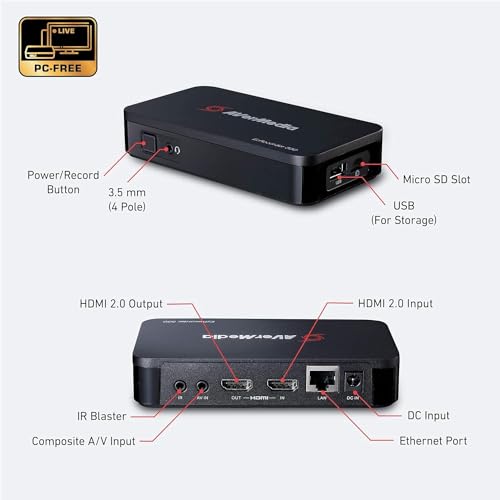 AVerMedia EZRecorder 330G - 4K Pass-Through and 1080p60 Video Recording, DVR with HDMI Capture, Digital Converter, Schedule Recording, No PC Required (ER330G) by AVerMedia - Image 3