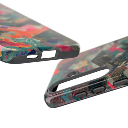 Coque Samsung S25 Plus multicolore géométrique rigide et brillante - 3