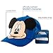 Disney Mickey Mouse Kids Baseball Cap, Adjustable Hat with 3D Ears for Toddler Boys, Age 2-4 Years, Blue