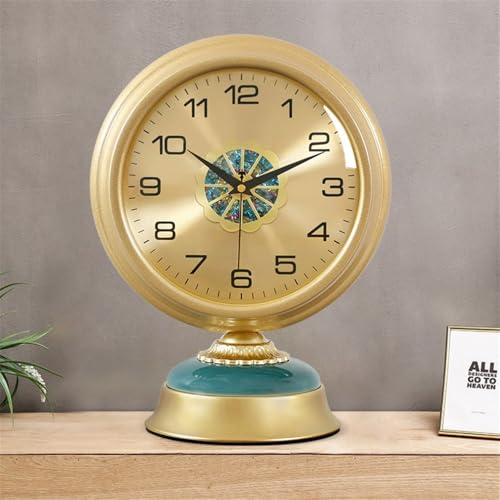 Reloj de escritorio de metal premium estilo clásico silencioso para salas de estar 7