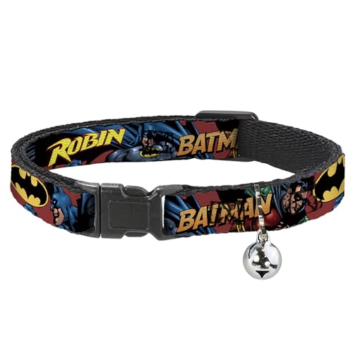 Collare per gatti con scritta 'Batman Robin in in Action', 20,3-30,5 cm, 1,3 cm di larghezza