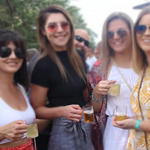 Beer Tasting Glasses, 5 Oz Mini Beer Mugs, Unbreakable & Crystal Clear Plastic Party Mugs, Small Juice Cups, Beer Tasting Sampler Set Of 9 #TOP3