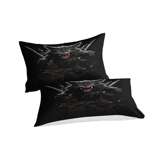 Parure de lit 220x240 microfibre anti-plis avec fermeture éclair pratique
