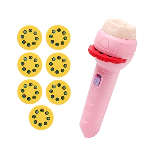 Generico Torcia Proiettore Bambini – Proiettore Torce per Bambini | Proiettore da parete e soffitto | Torcia con 56 immagini e 7 temi | Giocattolo luminoso per camera, tendda, viaggio, notte