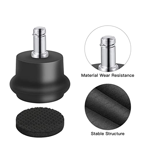 Roulettes pivotantes de rechange pour chaise de bureau lot de 5 - 2