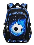 Ntswasd Mochila Escolar Niño 6-10 Años – Ligera 45 cm con Gran Capacidad para Primaria – Ideal para el Colegio,fútbol