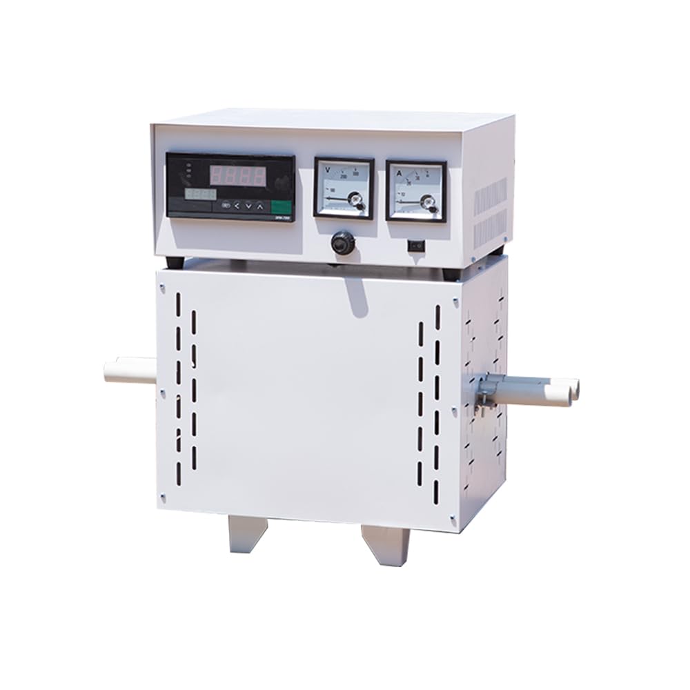 Horno de mufla Horno de Resistencia Tubular de 1350 °C con Controlador PID y Varillas de carburo de silicio para Pruebas de Carbono y sinterización de cerámica