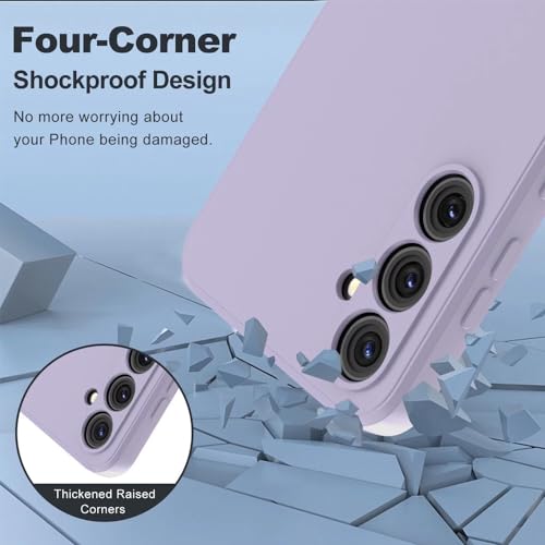 Image of Back Cover for Samsung Galaxy S23 FE 5G | Full Camera Protection | Premium Liquid Silicon Case | Flexible Bumper Case for Samsung Galaxy S23 FE 5G (Purple)