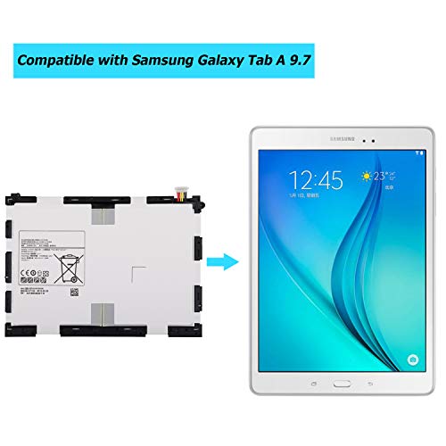 image for Vvsialeek EB-BT550ABE EB-BT550ABA Replacement Battery with Galaxy Tab 