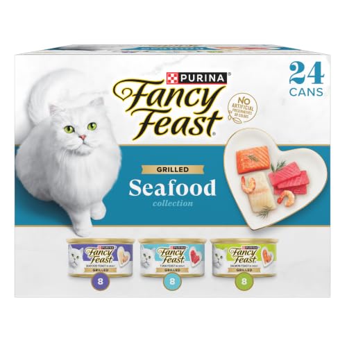 Purina Fancy Feast Grilled Seafood Wet Cat...