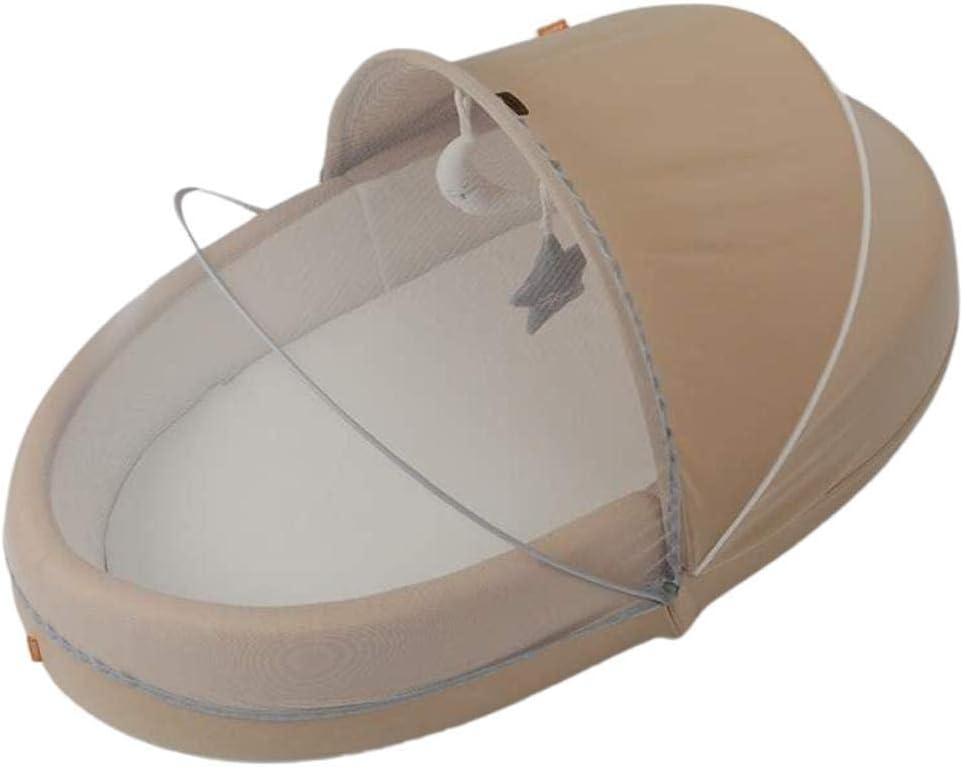 Travel Bassinet and Baby Carrier, Portable Bassinet for Baby Travel, Outdoor Breathable & foldable Crib For Infant, Baby Travel Bed With Sun Protection & Mosquito Nest