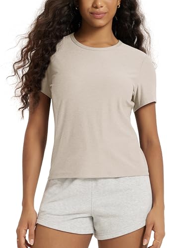 Image of ODODOS Women's Short Sleeve Performance T-Shirts - Ultra Soft odSTRATUM Tech Crew Neck Tee UPF 50+ Essential Top
