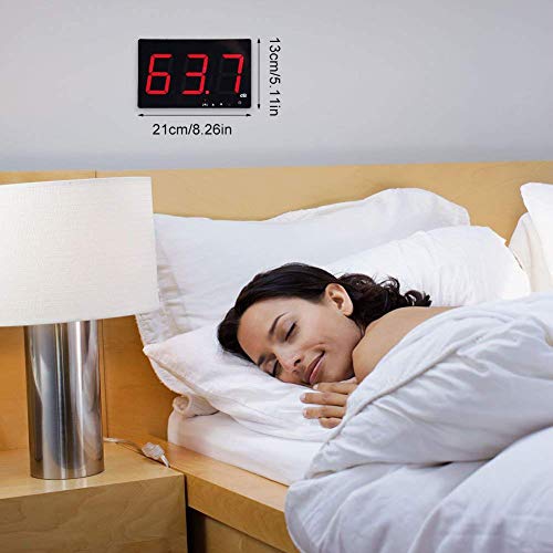 Fdit Wall Mounted Decibel Meter, Digital Sound Level Meter Noise Meter Tester Measurement Range 30-130Db, Accuracy 1.5Db With Lcd Display #TOP4