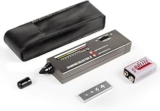 Diamond Tester Pen, High Accuracy Jeweler Diamond Tester for Novice and Expert, Professional Diamond Selector, Portable Diamond Checker Tool, Thermal Conductivity Meter (Matte Black)