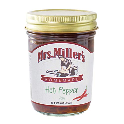 Mrs. Miller's Homemade Jelly, Hot Pepper, 9 OZ (Pack of 1)