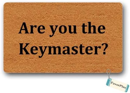 FavorPlus Doormat are You The Keymaster Outdoor/Indoor Non Slip Decor Funny Floor Door Mat Area Rug for Entrance 15.7x23.6 inch