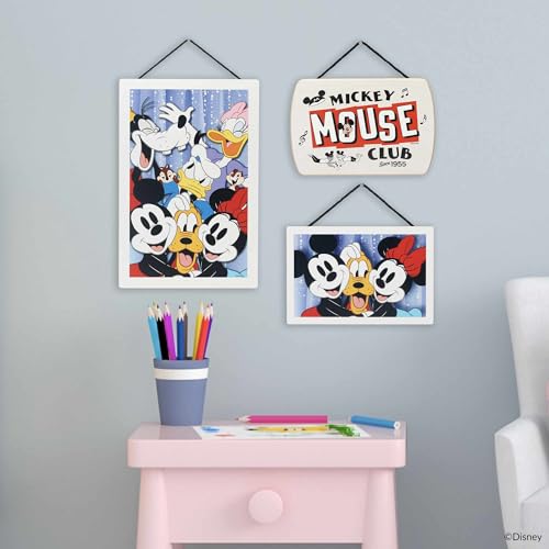 Open Road Brands 90219283 Disney Photo Booth Mickey Mouse And Friends Hanging Wood Wall Decor thumb #4