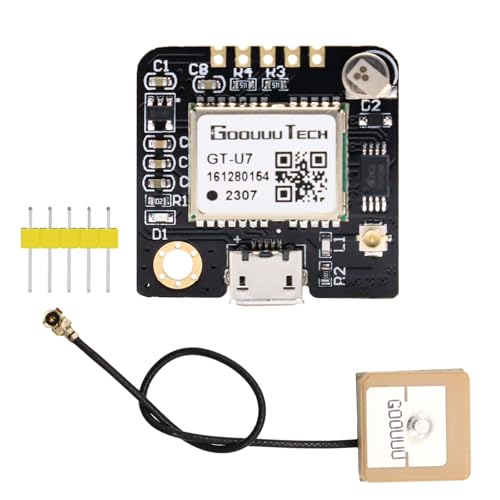 GT-U7 GPS Modul, GT-U7 Empfängermodul Hohe Empfindlichkeit mit IPEX-Antenne,3.6V-5V GPS-Modul Kompatibel mit Satelliten-Mikrocontroller NEO-6M für Arduino EEPROM GT-U7 GPS Modul, GT-U7 Empfängermodul Hohe Empfindlichkeit mit IPEX-Antenne,3.6V-5V GPS-Modul Kompatibel mit Satelliten-Mikrocontroller NEO-6M für Arduino EEPROM