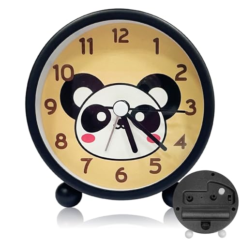 YeahBoom Sveglia Bambini,Sveglia Silenziosa,Analogica Senza Ticchettio,Batteria,per Ragazzi e Ragazze