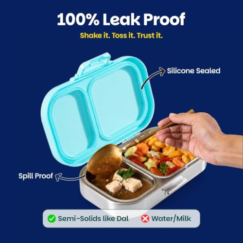 Image of Basil Bento Ace 2C Steel Lunch Box - Slingy Star