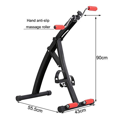 Image of Mini Exercise Bike Exercise Bike Arm and Leg Exerciser-Arm Leg Exercise Peddler Machine-Fitness Equipment for Seniors and Elderly-Portable Pedal Exerciser- Folding Exercise Bike