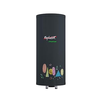 Cascade NoplastiK 6 Ltrs Instant Water Heater (Geyser), Dark Grey with Dual Mounting Options | Stainless Steel Inner and outer Body | 9 Bar Pressure Compatible | Suitable for Kitchens and Bathrooms